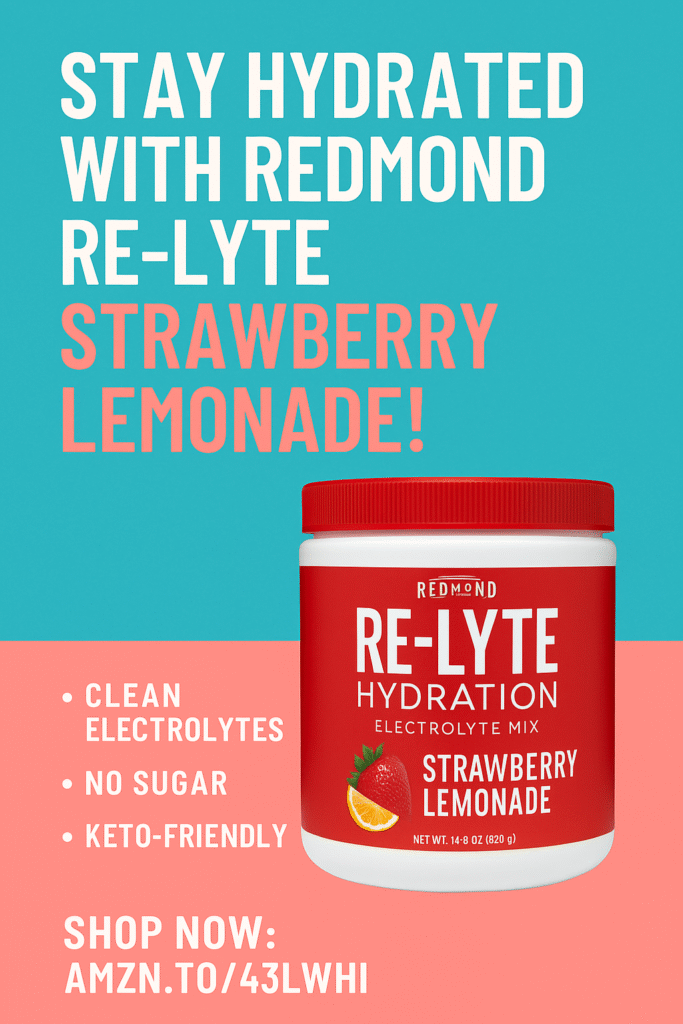 Stay Hydrated with REDMOND Re-Lyte Strawberry Lemonade!