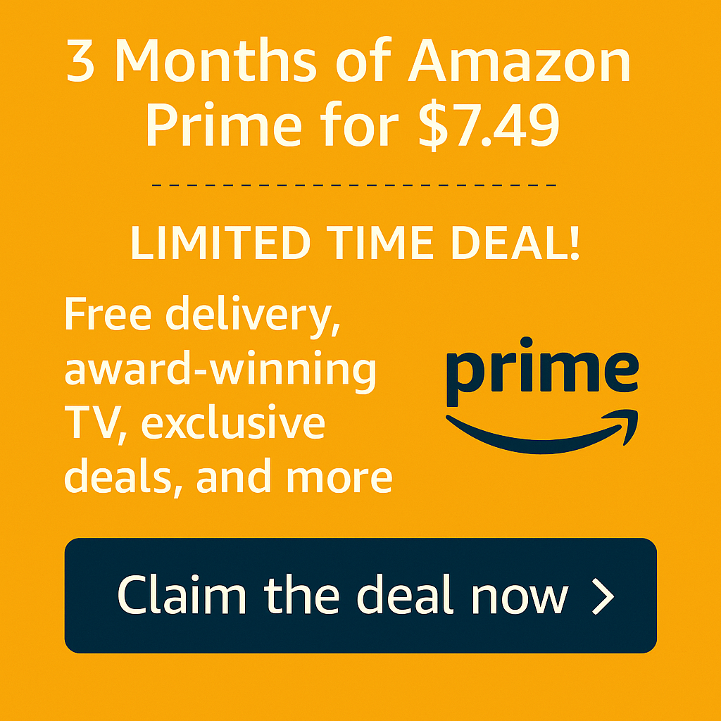 3 Months of Amazon Prime for $7.49